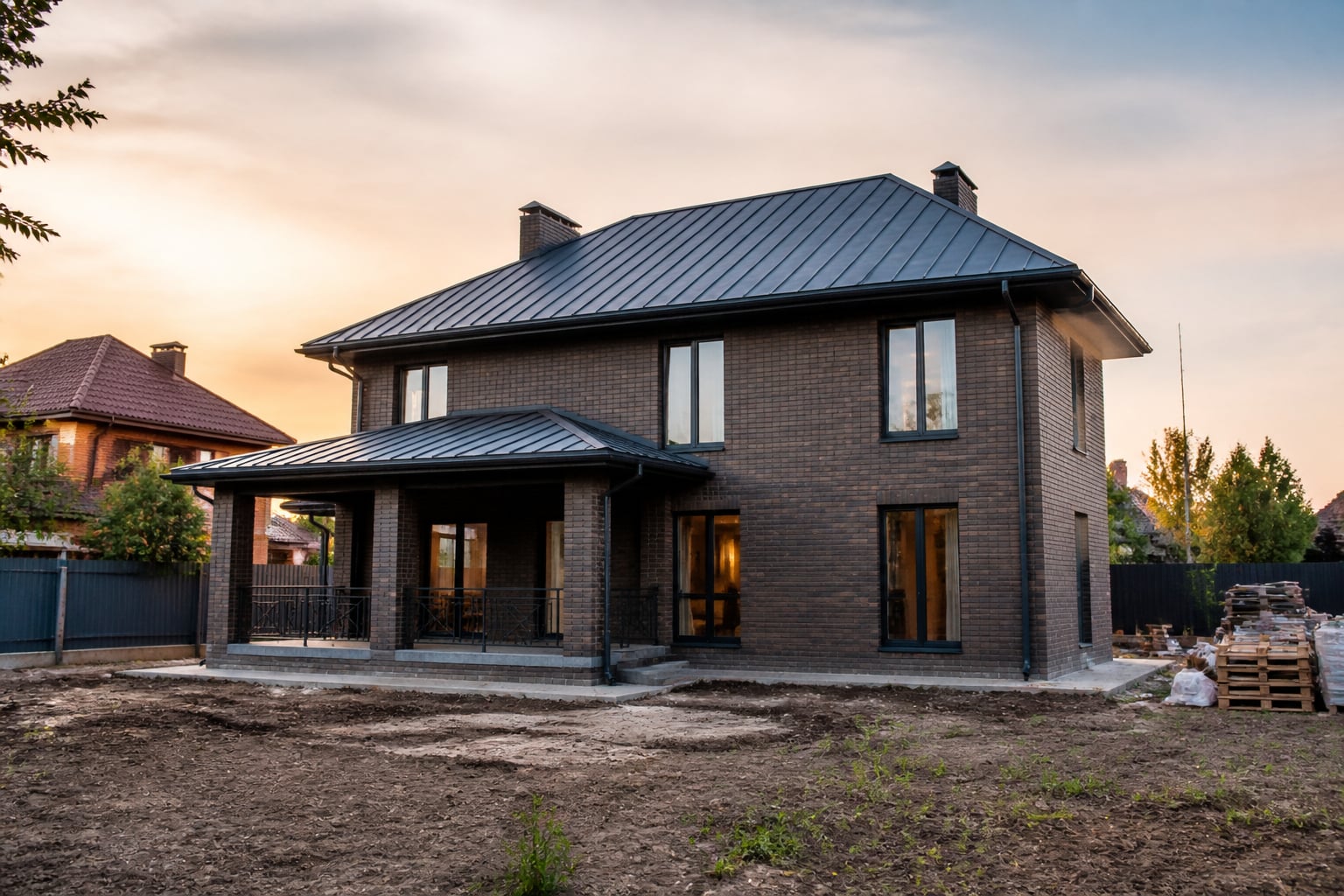 Фальцевая кровля «классический фальц» — Королёв, 220 м²
