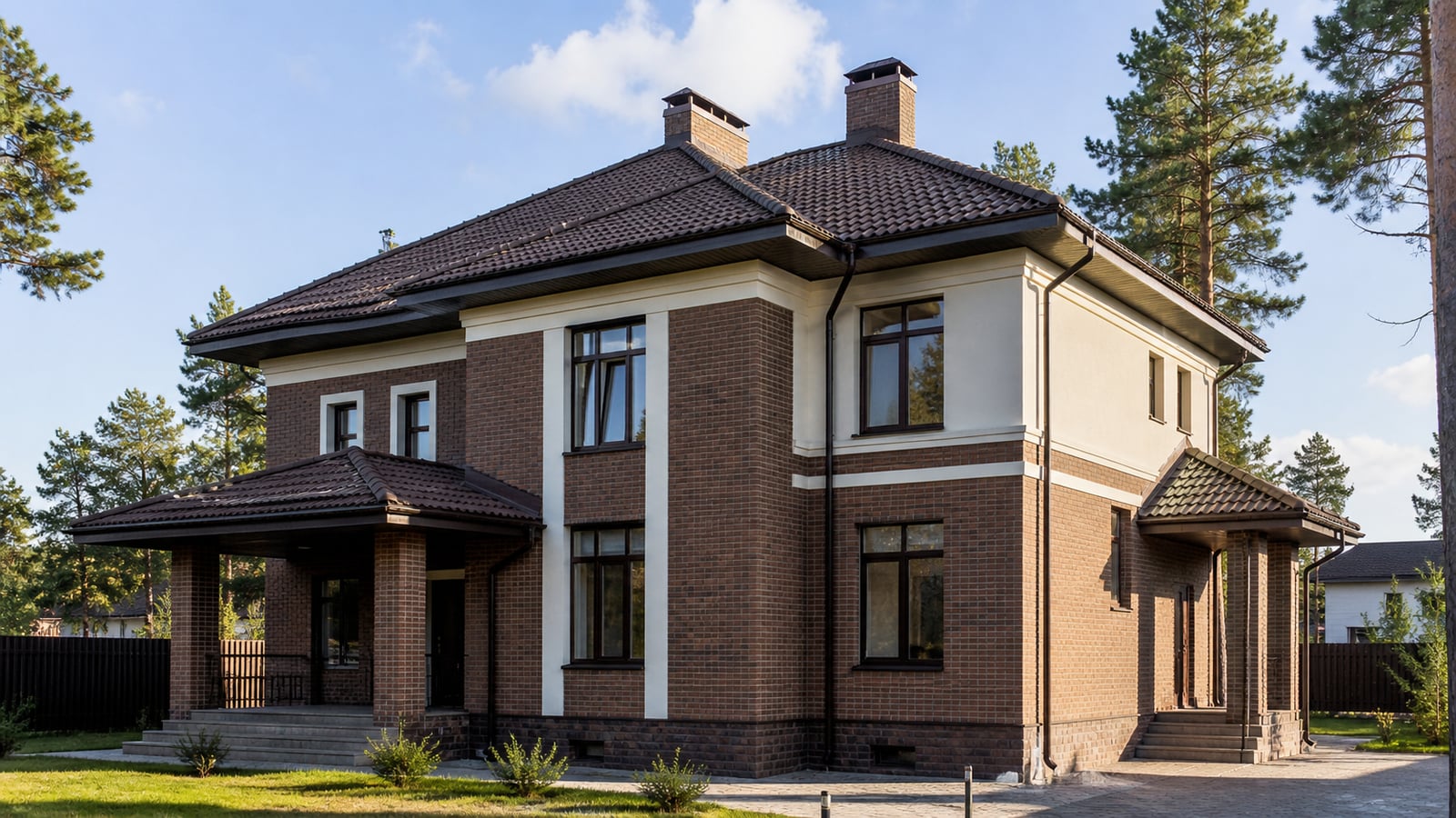 Керамическая черепица Tondach на коттедже в Кунцево, 180 м²
